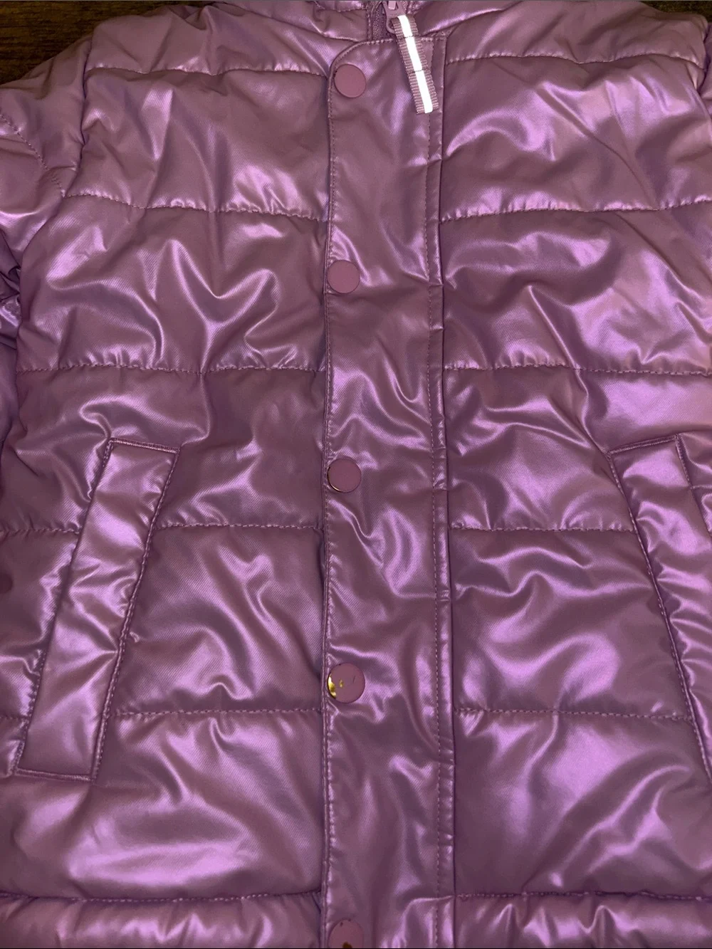 Cat & Jack Lilac Hooded Puffer Coat